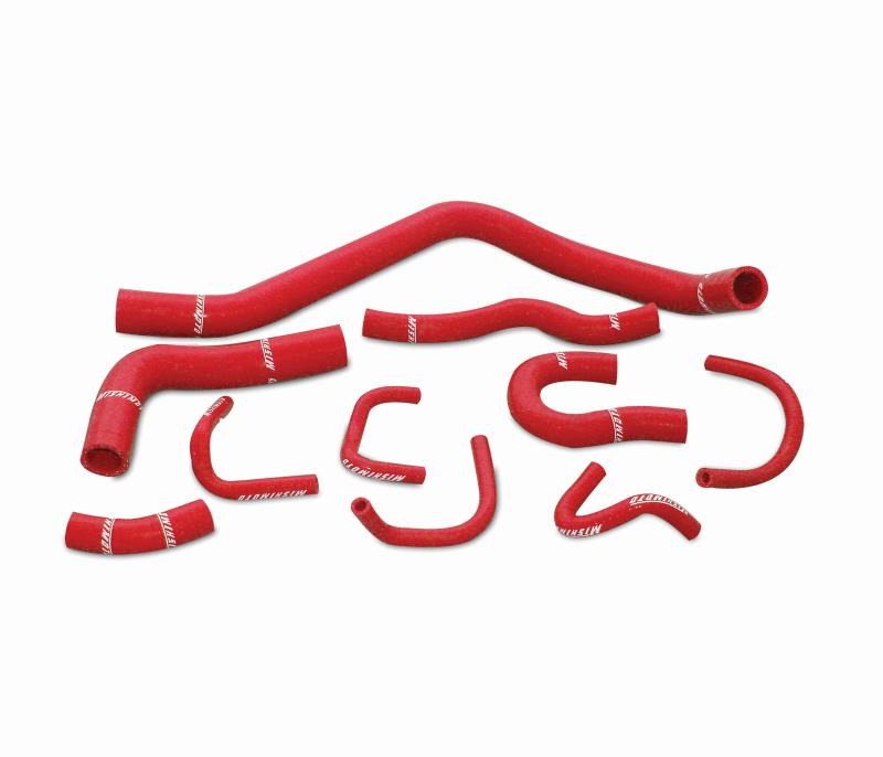 Mishimoto Silicone Radiator Hose Kit (Red) for Honda Civic (88-91)