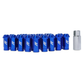 Mishimoto Aluminum Blue Locking Wheel Lug Nuts 1/2 x 20