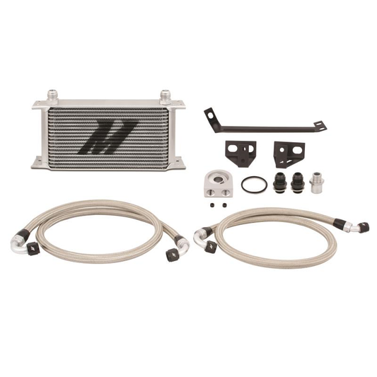 Mishimoto Thermostatic Oil Cooler Kit (Silver) for Ford Mustang Ecoboost (15-17)