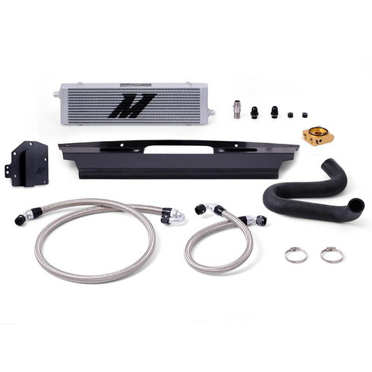 Mishimoto Thermostatic Oil Cooler Kit (Silver) for Ford Mustang GT RHD (15+)