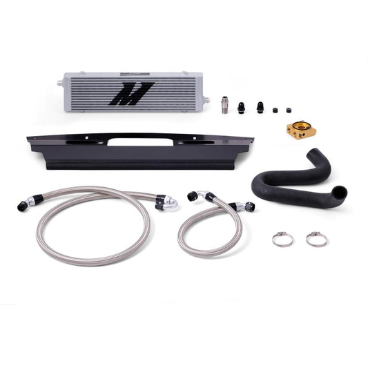 Mishimoto Thermostatic Oil Cooler Kit (Silver) for Ford Mustang GT (15-17)