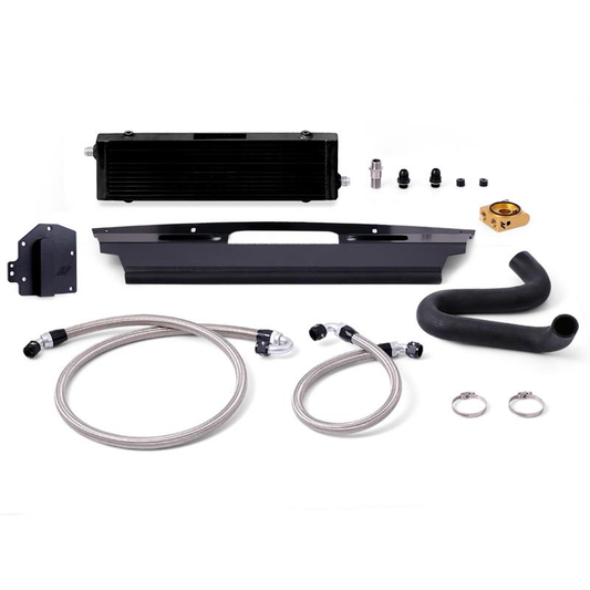 Mishimoto Thermostatic Oil Cooler Kit (Black) for Ford Mustang GT (15-17)