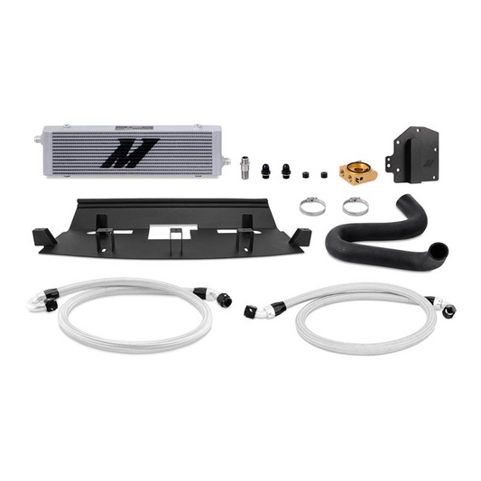 Mishimoto Thermostatic Oil Cooler Kit (Silver) for Ford Mustang GT LHD (2018+)