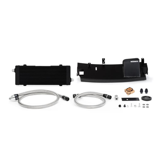 Mishimoto Thermostatic Oil Cooler Kit (Black) for Ford Focus Mk3 RS (16-18)