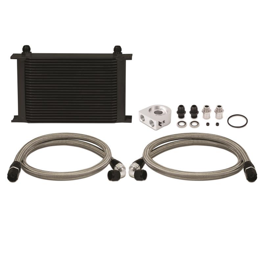 Mishimoto Universal 25 Row Thermostatic Oil Cooler Kit (Black)