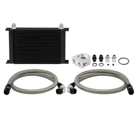 Mishimoto Universal 19 Row Thermostatic Oil Cooler Kit (Black)
