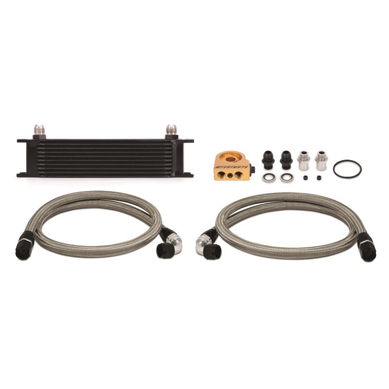 Mishimoto Universal 10 Row Oil Cooler Kit (Black)