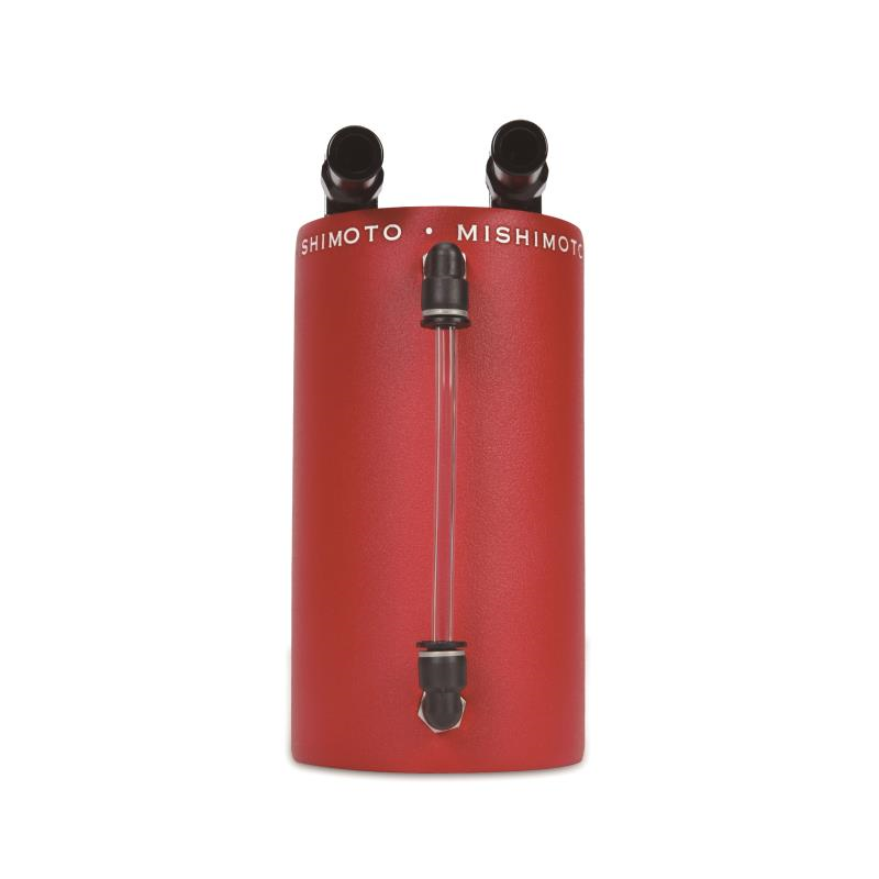 Mishimoto Aluminum Oil Catch Can - Large (Wrinkle Red)