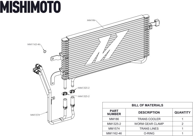 Mishimoto Transmission Cooler Kit for Ford Mustang (2015+)