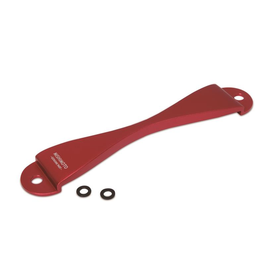 Mishimoto CNC Battery Tie Down (Red) for Subaru