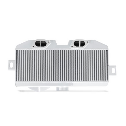 Mishimoto Top Mount Intercooler Silver w/ Blue Hoses for Subaru Impreza WRX STI