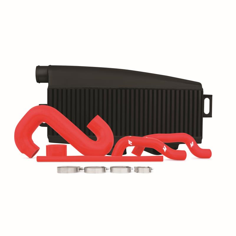 Mishimoto Top Mount Intercooler Black/Red for Subaru Impreza WRX/STI 02-07