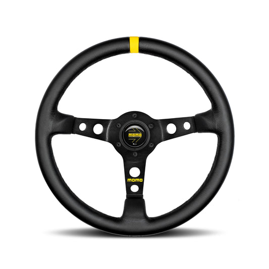 Momo Mod. 07 Steering Wheel - Black Leather 350mm