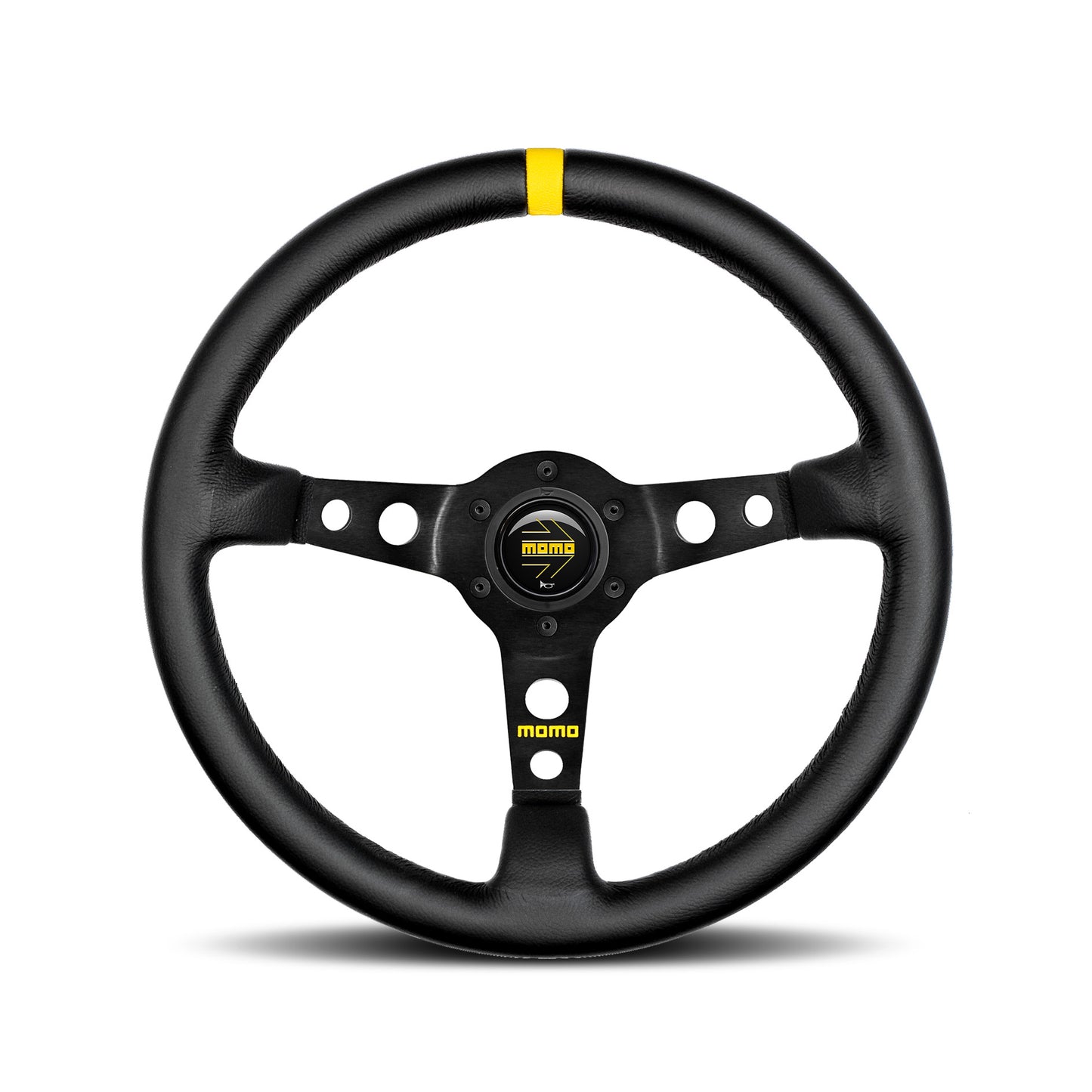 MOMO Mod. 07 Steering Wheel - Black Leather 350mm