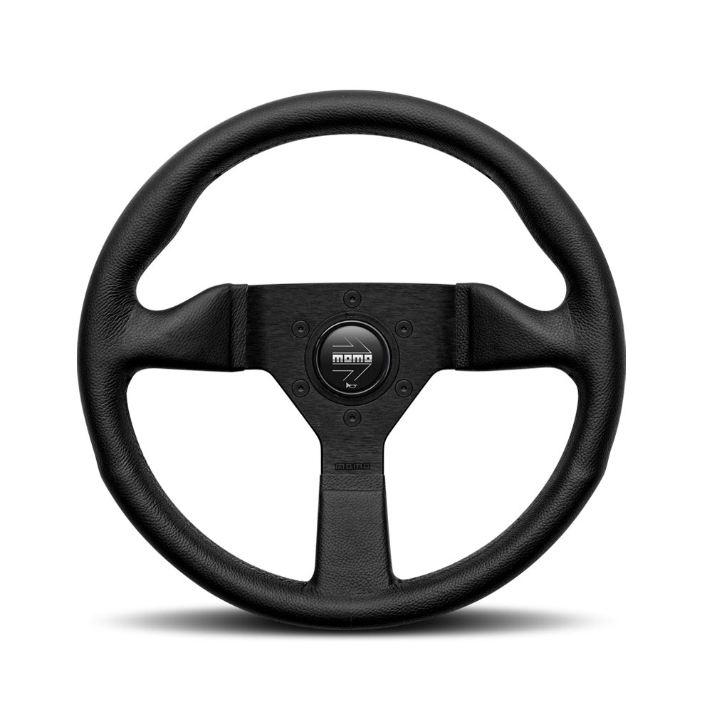 MOMO Montecarlo Steering Wheel - Black Leather 320mm