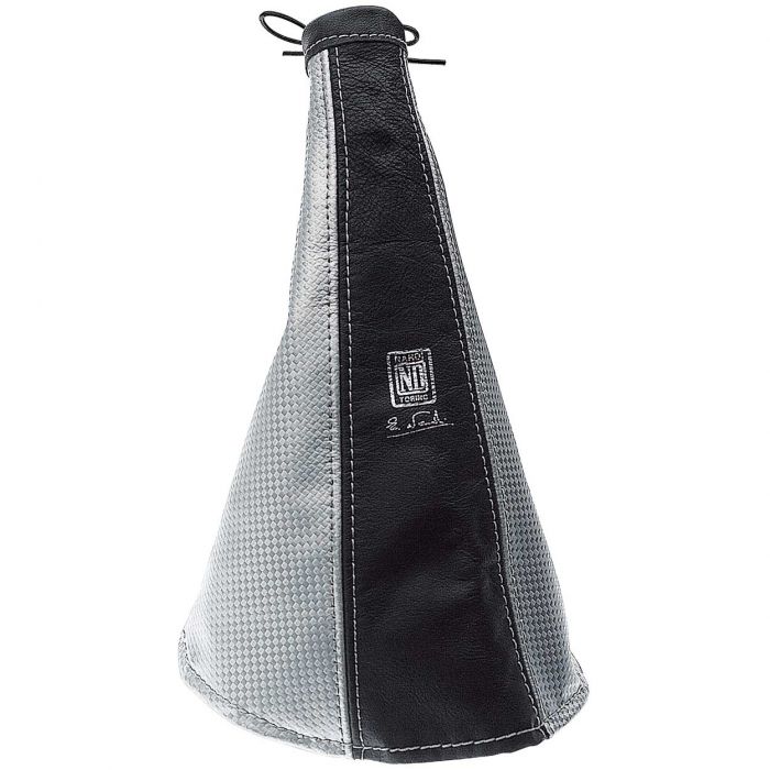 Nardi Handbrake Gaiter in Black and Silver Leather