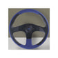 Personal New Racing Blue Leather/Black Perforated Leather Steering Wheel 320mm with Black Spokes