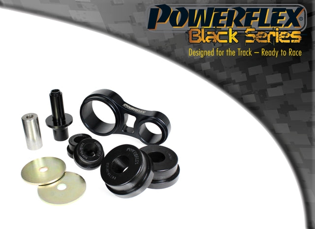 Powerflex Black Lower Engine Mount Bracket & Bushes for Ford Fiesta Mk6 inc ST