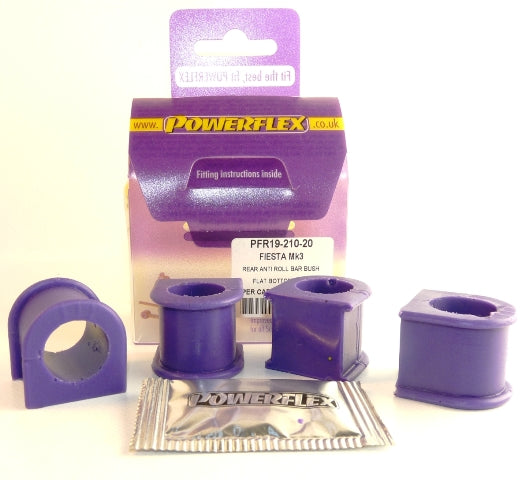 Powerflex Rear Anti Roll Bar Bush (Flat) for Ford Fiesta Mk3 inc RS Turbo