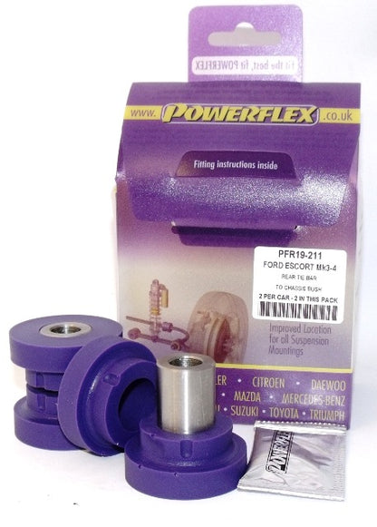 Powerflex Rear Tie Bar To Chassis Bush for Ford Orion Mk1/2 (80-90)