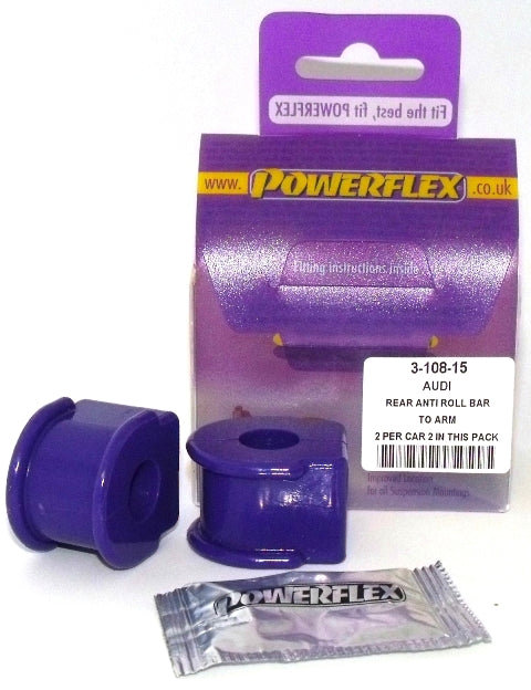 Powerflex Rear Anti Roll Bar To Control Arm for Audi Quattro (80-91)