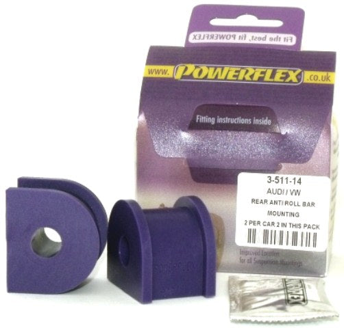 Powerflex Rear Anti Roll Bar Bush for Audi A3/S3 8L 4WD (99-03)