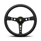 Momo Prototipo Steering Wheel - Black Spoke/Black Leather 370mm