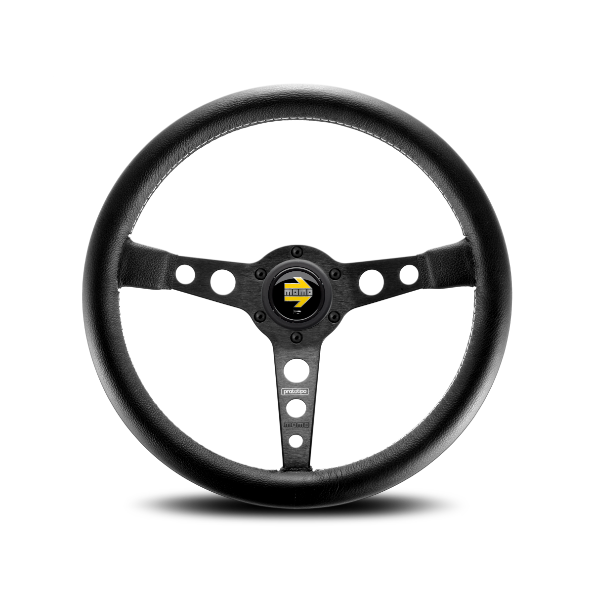 Momo Prototipo Steering Wheel - Black/Black 350mm