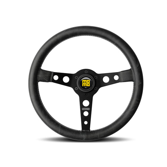Momo Prototipo Heritage Steering Wheel - Black/Black 350mm