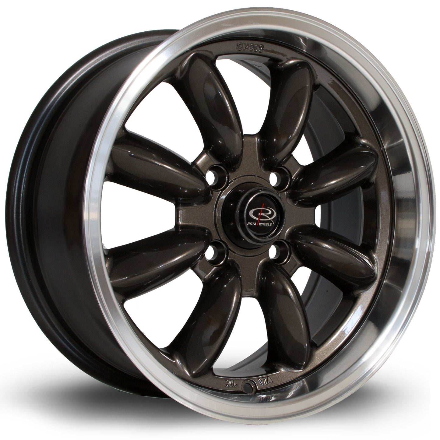 Rota RB - 15x7 | 4x100 | ET30 | Gunmetal/Polished Lip