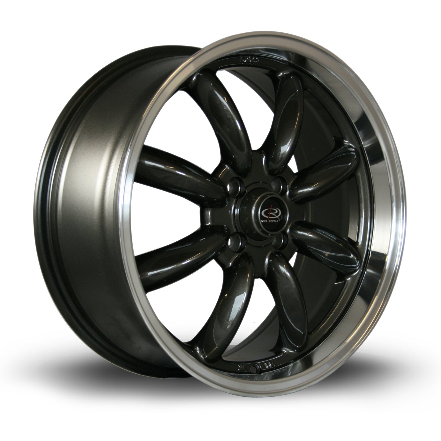 Rota RB Alloy Wheels - 17x7.5 | 4x100 | ET45 | Gunmetal/Polished Lip