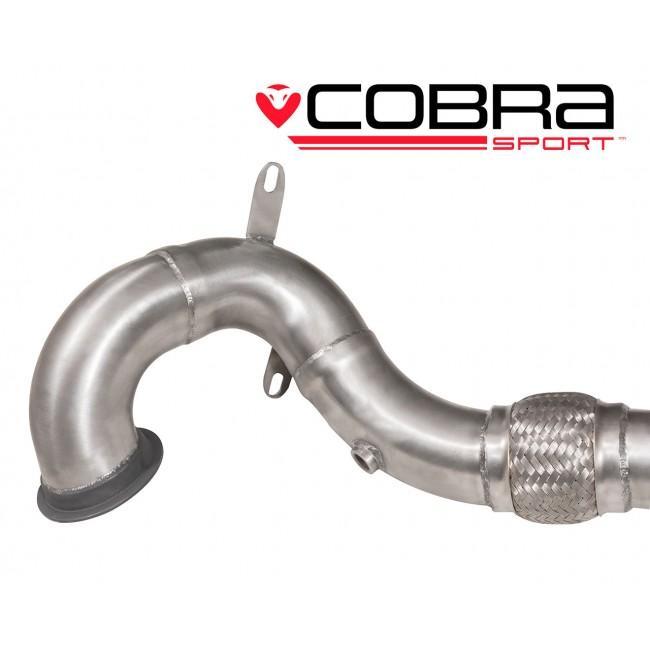 Cobra Sports Cat / De-Cat Front Downpipe Performance Exhaust for Seat Leon Cupra 280/290/300 (14-18)