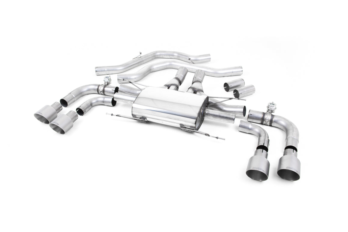 Milltek Front Pipe Back Valved Exhaust Titanium for Alfa Giulia Quadrifoglio