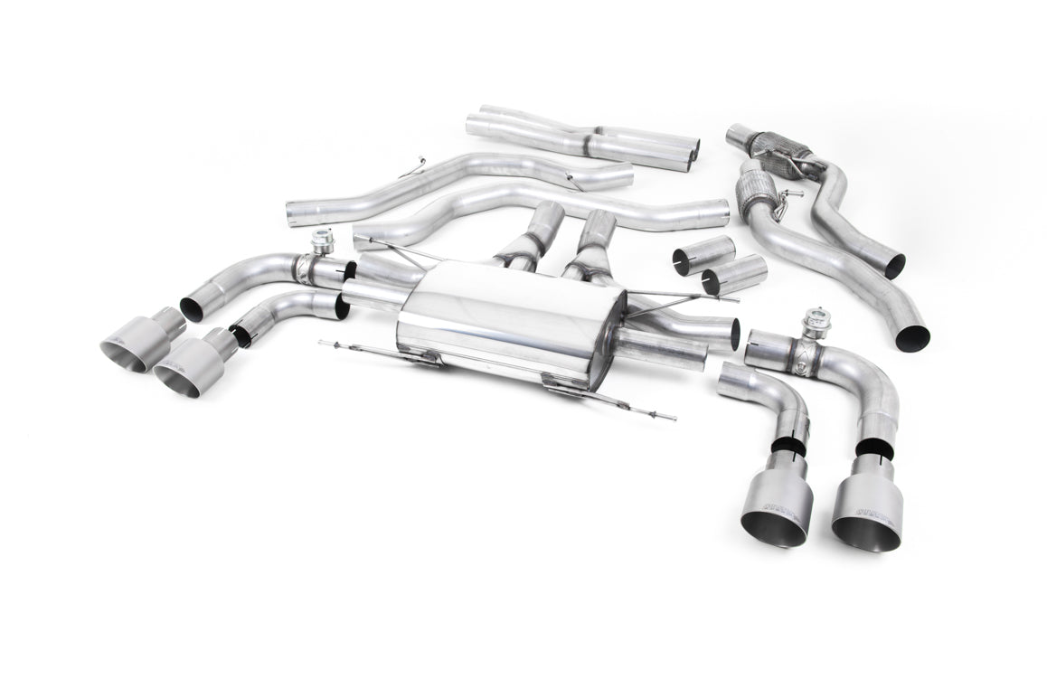 Milltek Cat Back Valved Exhaust Titantium for Alfa Romeo Giulia Quadrifoglio