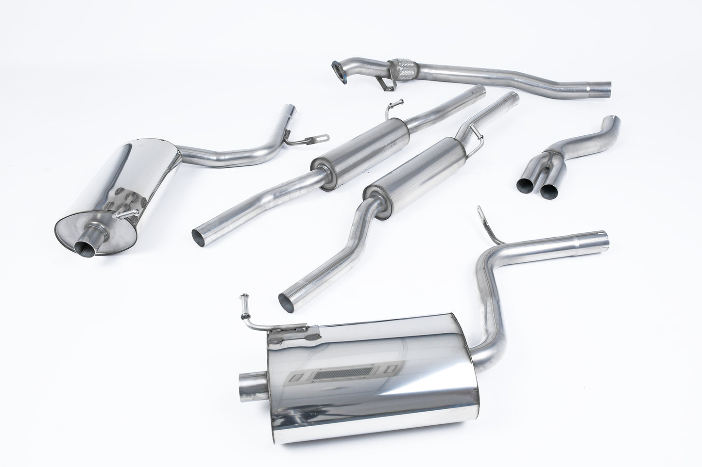 Milltek Cat Back Exhaust 90mm for Audi A4 1.8T B6 Quattro 163BHP (01-05)