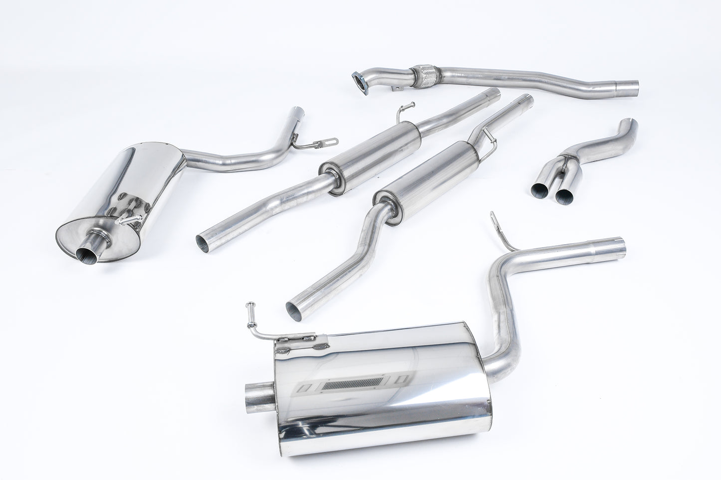 Milltek Cat Back Exhaust 90mm for Audi A4 1.8T B6 Quattro 190BHP (03-05)