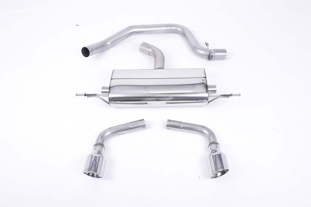 Milltek Cat Back Dual Exhaust GT100 for Audi TT 8J 2.0 TFSI 2WD (06-11)