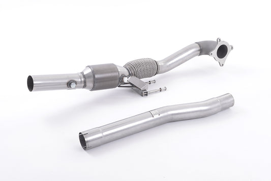 Milltek Cast Exhaust Downpipe & HJS Sports Cat for VW Golf R Mk6 (09-13)