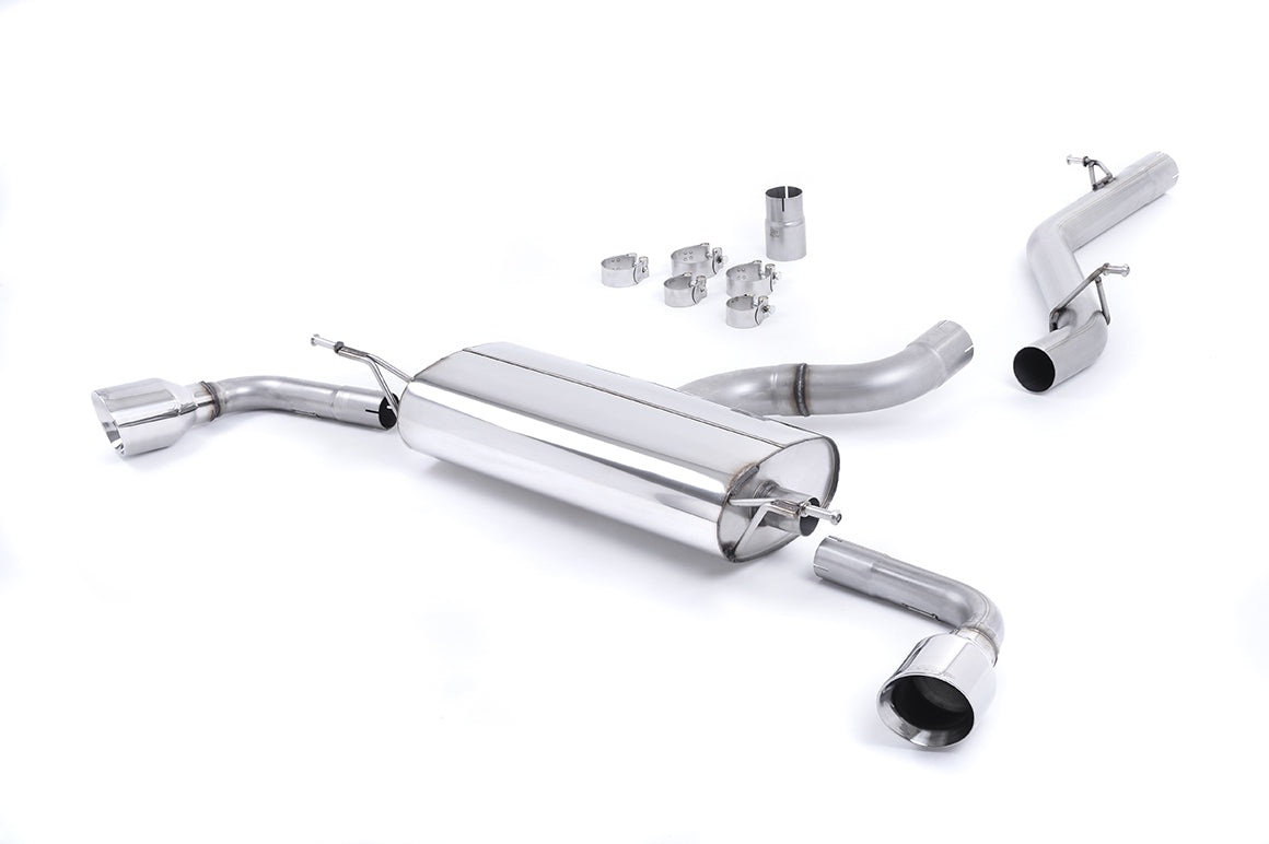 Milltek Non-Res Cat Back Exhaust GT100 Tips for Audi TT 8J 3.2 Quattro (06-10)