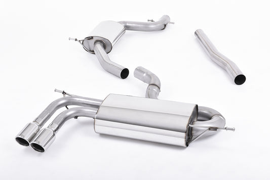 Milltek Resonated Cat Back Exhaust for Audi A3 1.8 TSI 2WD 3 Door (08-12)