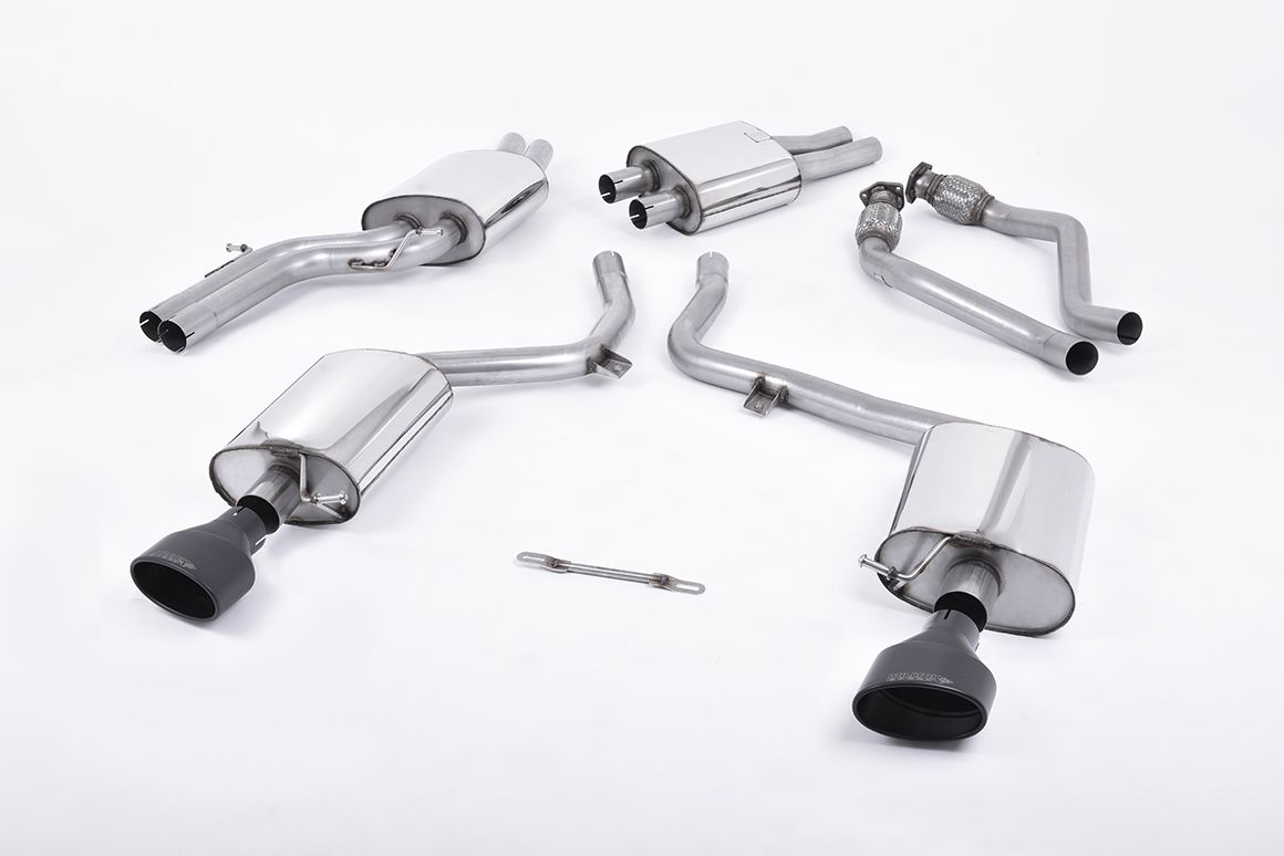 Milltek Cat Back Dual Exhaust for Audi S5 3.0 TFSI B8 S-Tronic (09-11) EC