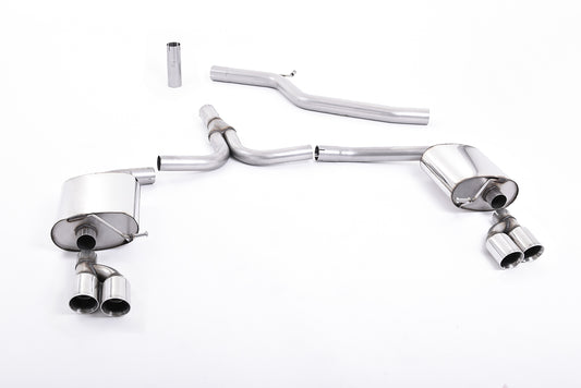 Milltek Cat Back Quad Exhaust for Audi A4 3.0 TDI B8 Quattro (08-11)