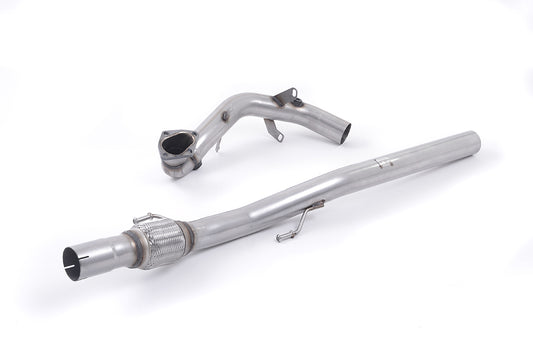 Milltek Large Bore Exhaust Downpipe Decat for Skoda Fabia VRS 1.4 TSI (11-22)