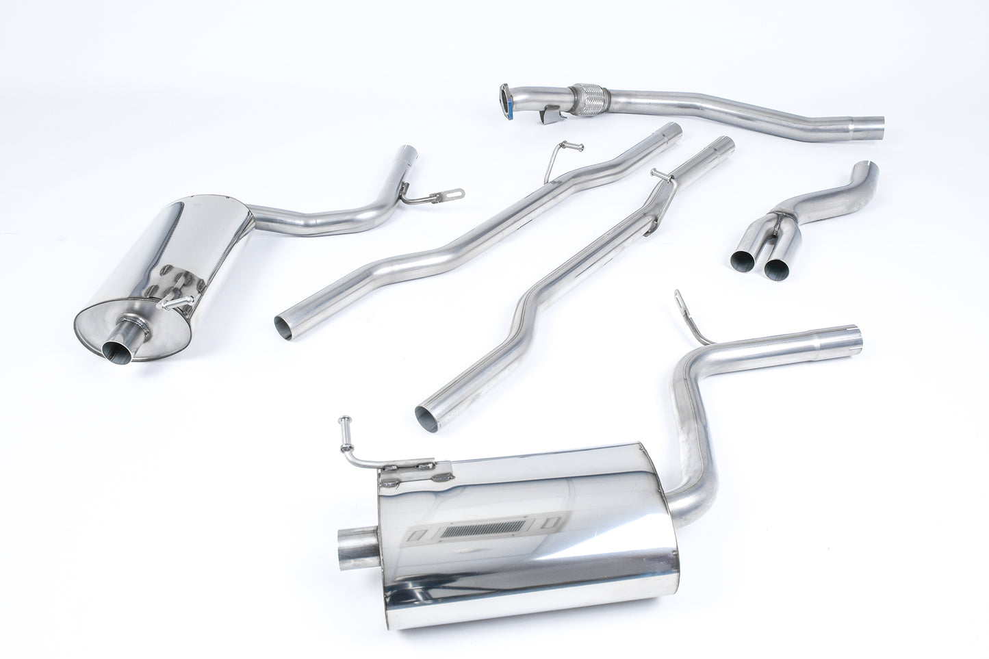 Milltek Non-Res Cat Back Exhaust for Audi A4 1.8T B6 Quattro 190BHP (01-05)