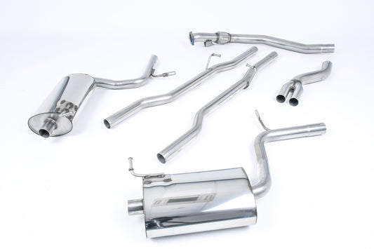 Milltek Non-Res Cat Back Exhaust for Audi A4 1.8T B7 Quattro (05-08)