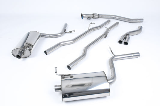 Milltek Non-Res Cat Back Exhaust for Audi A4 2.0 TFSI B7 Quattro Manual (05-08)