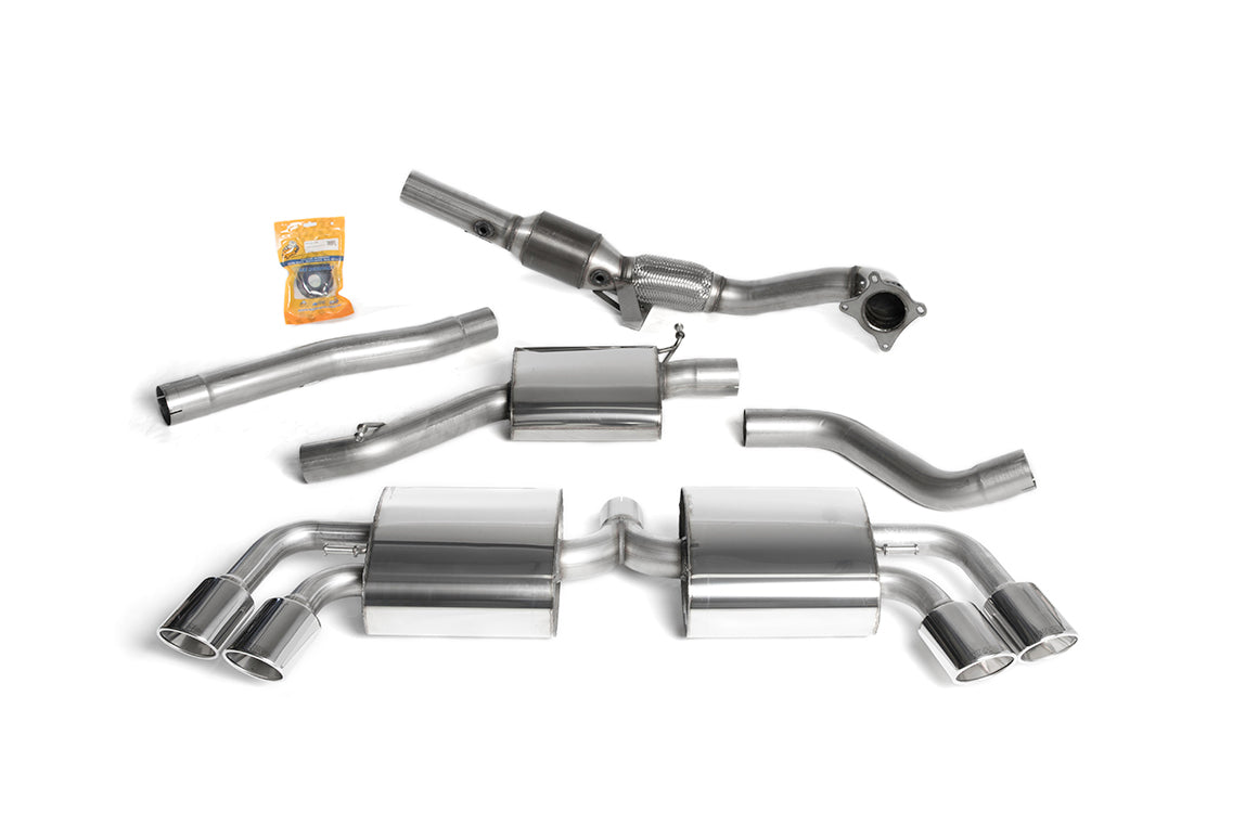 Milltek Turbo Back Exhaust & Sports Cat for Audi TTS 8J Quattro (08-14)