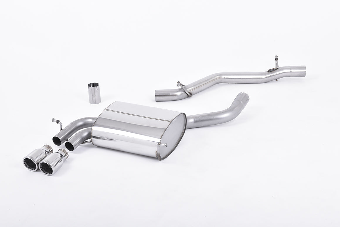 Milltek Non-Res Cat Back Exhaust for Audi A3 8P 3.2 V6 Quattro (03-12)