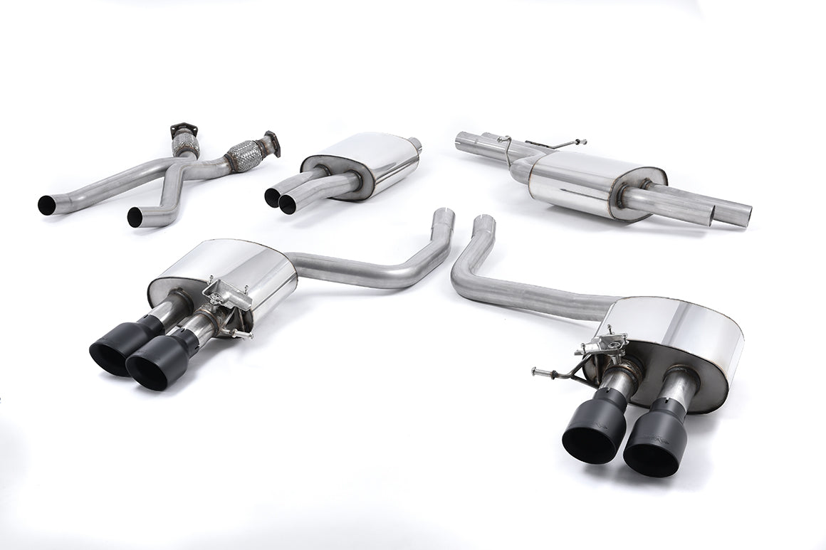 Milltek Cat Back Quad Exhaust Black for Audi SQ5 3.0 TFSI (13-16)