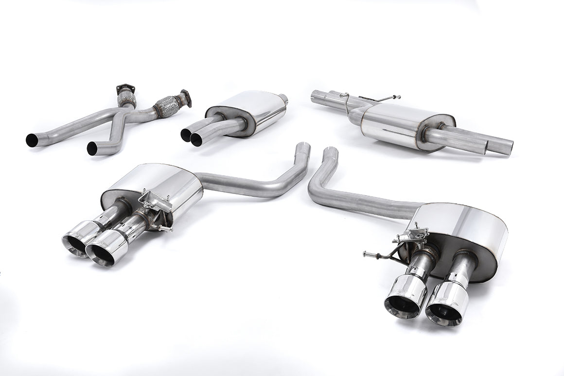 Milltek Cat Back Quad Exhaust Polished for Audi SQ5 3.0 TFSI (13-16)